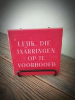 Tekst tegel "Jaarringen" teksttegel met spreuk, Ophalen of Verzenden, Nieuw