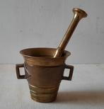 Koperen vijzel met stamper. Vijzel is 8cm hoog, Antiek en Kunst, Antiek | Koper en Brons, Ophalen of Verzenden, Koper