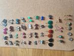 36 paar oorbellen halfedelstenen zilver / verguld, Sieraden, Tassen en Uiterlijk, Ophalen of Verzenden, Zo goed als nieuw, Zilver