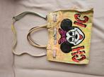 Leren Designer Tas - Handgeschilderd Minnie Mouse, Ophalen of Verzenden, Gebruikt, Geel, Handtas