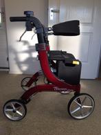 Rollator Travixx Deluxe Lumiere Tuscan Rood met verlichting, Diversen, Rollators, Ophalen, Opvouwbaar, Zo goed als nieuw