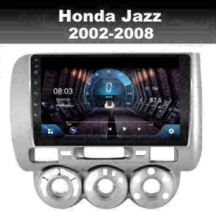 Honda Jazz 2002-2008 radio navigatie android wifi dab carkit, Auto diversen, Autoradio's, Nieuw, Ophalen of Verzenden