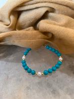 Akoya zoutwater parel turkoois turquoise Arizona zeldzaam, Met bedels of kralen, Blauw, Nieuw, Ophalen of Verzenden