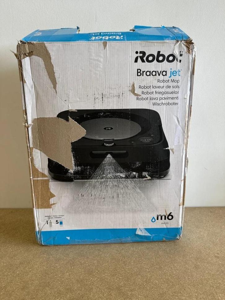 iRobot Braava Jet M6 - Dweil Robot - Zwart - M6132, Witgoed en Apparatuur, Stofzuigers, Zo goed als nieuw, Overige typen, Ophalen of Verzenden