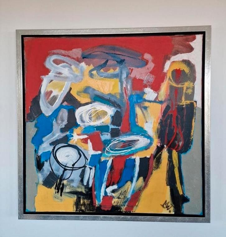 Martin Wordragen Cobra tijdgenoot Olieverf schilderij, Antiek en Kunst, Kunst | Schilderijen | Abstract, Ophalen
