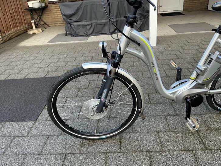 Elektrische fiets Flyer, Fietsen en Brommers, Fietsen | Dames | Damesfietsen, Zo goed als nieuw, Overige merken, (Extra) lage instap