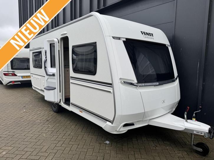 Fendt Bianco Activ 495 SFE, Caravans en Kamperen, Caravans, Bedrijf, tot en met 4, 1250 - 1500 kg, Standaardzit, Fendt, Frans bed