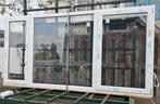 NIEUW raamkozijn, PVC VEKA, dubbelglas, buitenkleur crèmewit, Ophalen, Kunststof, Nieuw, 150 tot 225 cm