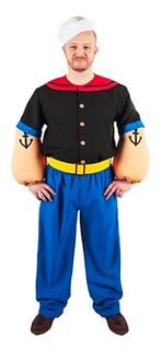 Popeye Kostuum - Matrozenpak voor Carnaval, Carnaval, Onbekend, Maat 56/58 (XL), Ophalen of Verzenden