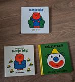 Te koop: 3x Dick Bruna boekjes: circus en 2x Betje Big, Ophalen of Verzenden, Gebruikt, Jongen of Meisje
