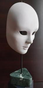 Zeldzame wit mat keramisch masker, Antiek en Kunst, Antiek | Keramiek en Aardewerk, Ophalen of Verzenden