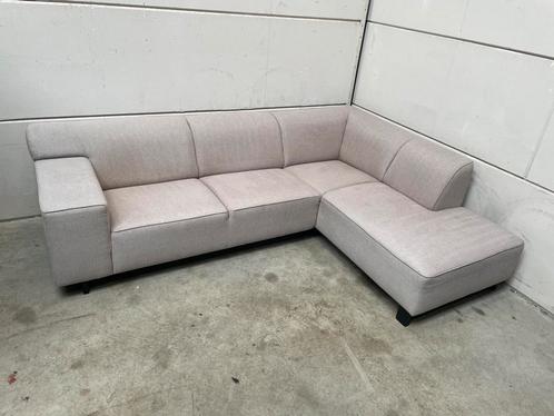 Mooie luxe beige hoekbank - GEREINIGD!!!, Huis en Inrichting, Banken | Bankstellen, Zo goed als nieuw, Hoekbank, Vierpersoons of meer