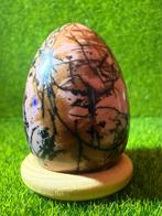 Rhodoniet Ei - Uniek Bandpatroon & Glans, Verzamelen, Dierenverzamelingen, Ophalen of Verzenden, Nieuw, Overige soorten, Beeldje of Figuurtje