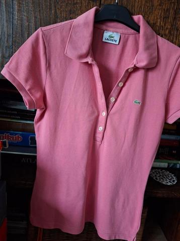 Polo Lacoste maat M roze beschikbaar voor biedingen