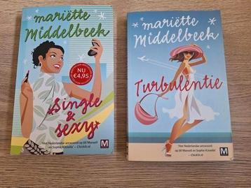 2 boeken Mariëtte Middelbeek - Single en sexy en turbulentie beschikbaar voor biedingen