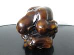 mooi uit coromandel hout gesneden beeldje 10/9 cm, Antiek en Kunst, Ophalen of Verzenden