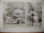 011  / St.Jansberg De Holle Dreun Waterval Foto Litho 1887, Ophalen of Verzenden