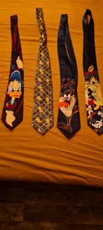 Vintage Disney Stropdassen - Set van 4, Overige kleuren, Ophalen of Verzenden, Zo goed als nieuw, Met patroon