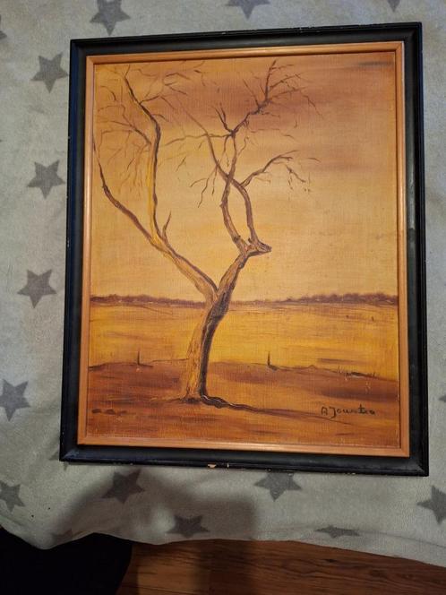 Mooi schilderij van A. Joustra, Antiek en Kunst, Kunst | Schilderijen | Abstract, Ophalen