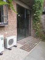Grote deur in zwart stalen kader., Doe-het-zelf en Verbouw, Ophalen, Gebruikt, Binnendeur, Glas