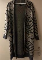 Grijze lange cardigan met print By Malene Birger, Ophalen of Verzenden, Zo goed als nieuw, Maat 38/40 (M), Grijs