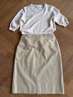 klassieke wollen Ralph Lauren rok, maat 10, zacht beige, Maat 38/40 (M), Ralph Laurens, Beige, Ophalen of Verzenden