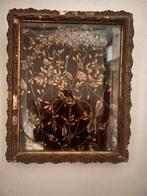 Vitrinekast kastje lijst wassen bruidskroon bruidsbloemen, Antiek en Kunst, Ophalen of Verzenden