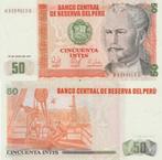 PERU 1987 50 intis #131b UNC, Postzegels en Munten, Bankbiljetten | Amerika, Zuid-Amerika, Verzenden