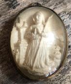 Religieuze voorstelling in pijpaarde 19e eeuw Frans, Antiek en Kunst, Antiek | Religie, Ophalen of Verzenden