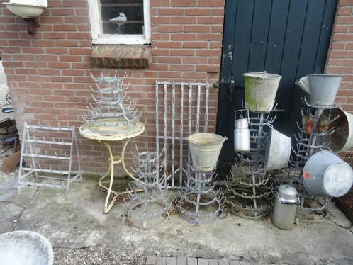 allerlei Franse pinnenrekken wijnflessen droog rekken rekjes, Antiek en Kunst, Curiosa en Brocante, Ophalen