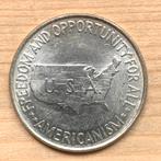 USA halve dollar 1952 americanism zilver, Ophalen of Verzenden, Noord-Amerika, Zilver