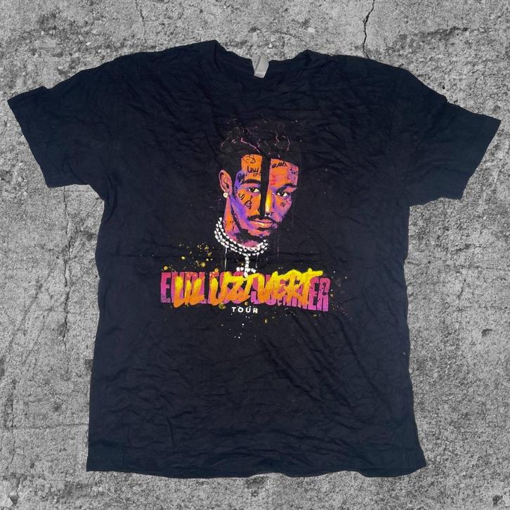 Vintage T-shirt Lil Uzi Vert Endless Summer Tour T-206, Kleding | Heren, T-shirts, Zo goed als nieuw, Maat 48/50 (M), Zwart, Verzenden