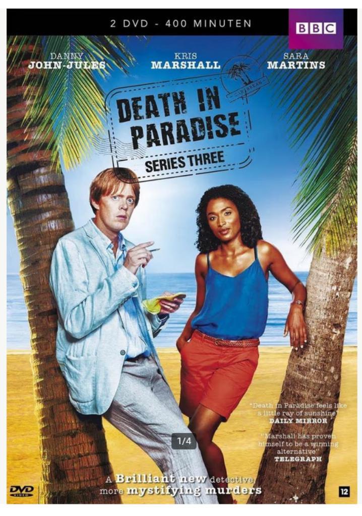 Death in Paradise - Serie 3 (2 DVD,ENGELS,NL Ondertiteling!), Cd's en Dvd's, Dvd's | Tv en Series, Zo goed als nieuw, Thriller