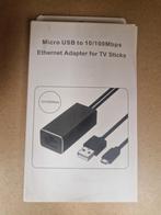 Micro USB ethernet adapter, Ophalen of Verzenden, Nieuw, Minder dan 2 meter, Tv-kabel