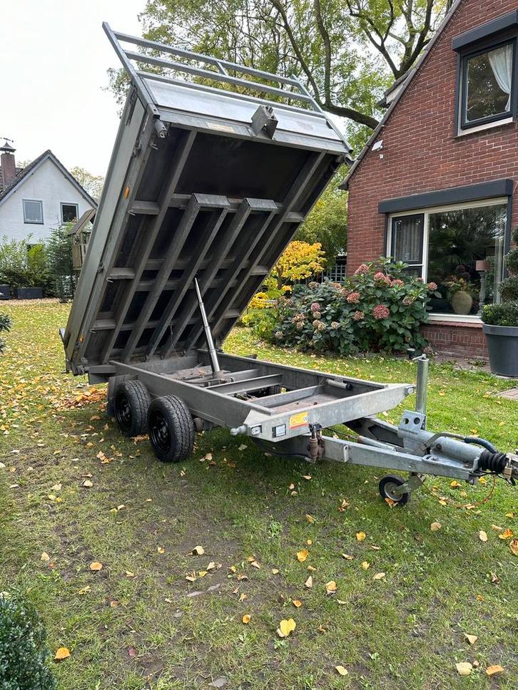 Hapert kipper 3000 kg drie zijdige kipper, Auto diversen, Aanhangers en Bagagewagens, Zo goed als nieuw, Ophalen of Verzenden