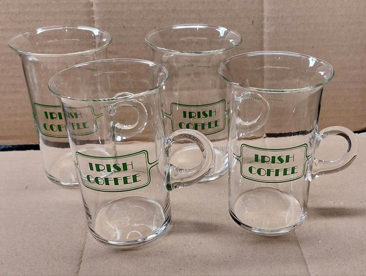 Mooi set van 4 stuks Irish coffee of koffie glazen , Verzamelen, Glas en Borrelglaasjes, Zo goed als nieuw, Overige typen, Ophalen of Verzenden