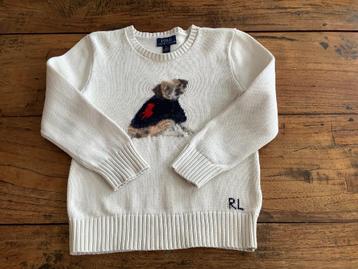 Witte trui van Ralph Lauren, maat 6(116). beschikbaar voor biedingen