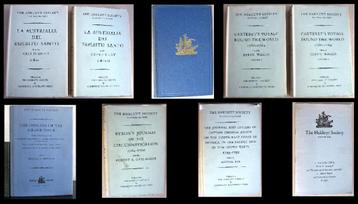 [Hakluyt] 7 Titels over (ontdekkings)reizen o.a. Pacific beschikbaar voor biedingen