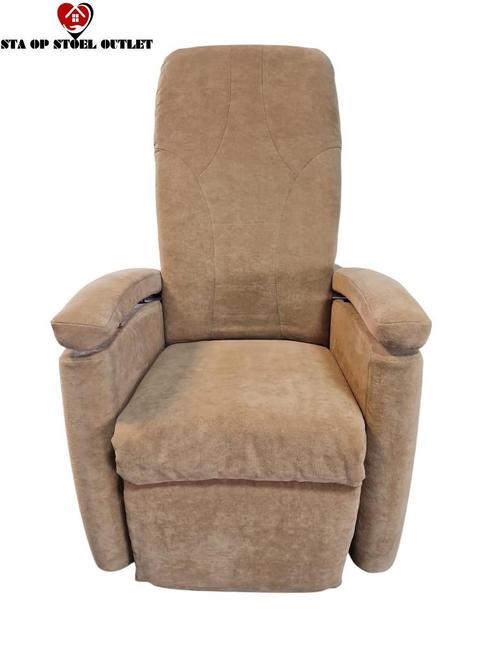 Sta op stoel Fitform Zandbeige Met Kantelfunctie, Huis en Inrichting, Fauteuils, Zo goed als nieuw, Stof, 50 tot 75 cm, Minder dan 75 cm