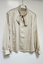 Off-white, Crème kleurige glanzende blouse, merk Sommermann, Maat 38/40 (M), Ophalen of Verzenden, Wit, Zo goed als nieuw