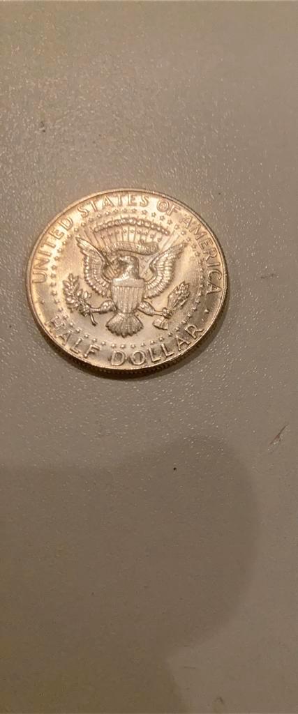 Zilveren 1/2 Dollar 1964 JF Kennedy, Postzegels en Munten, Munten | Nederland, Losse munt, Overige waardes, Vóór koninkrijk, Zilver