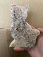Roze Amethist Kattenbeeldje, Antiek en Kunst, Ophalen of Verzenden