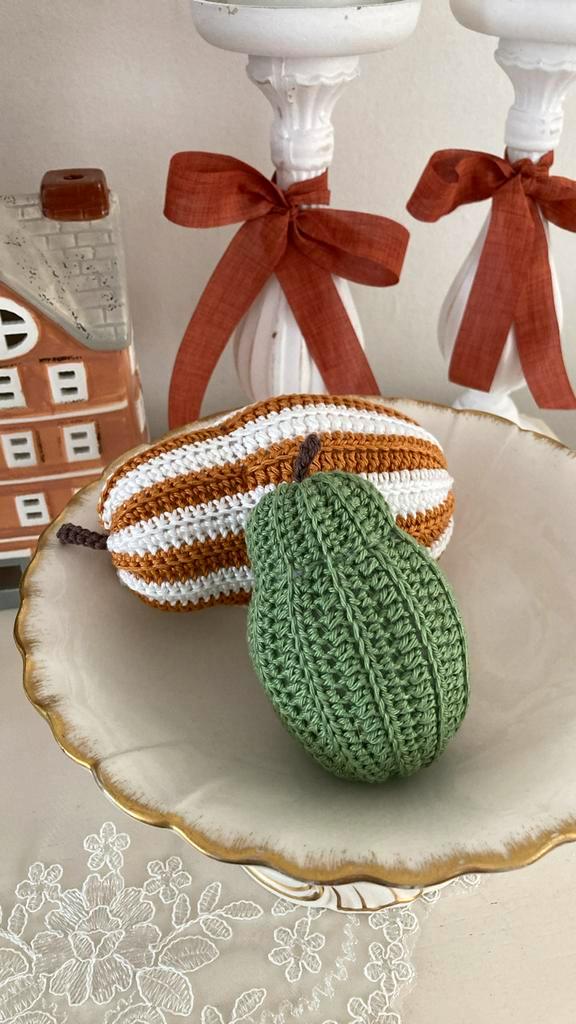 Met de hand gehaakte herfst kalebassen van mani di Anne, Hobby en Vrije tijd, Breien en Haken, Nieuw, Haken, Overige typen, Ophalen of Verzenden