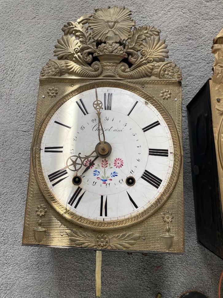 Comtoise klokken, 2 stuks, Huis en Inrichting, Lampen | Hanglampen, Gebruikt, Minder dan 50 cm, Ophalen