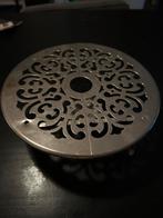 Metalen Theelicht Warmer, Gebruikt, Ophalen of Verzenden, Metaal, Grijs