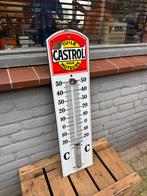 Vintage Castrol Emaille Thermometer, Ophalen of Verzenden