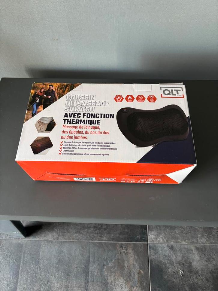 Shiatsu Massagekussen met Warmtefunctie - Nek, Rug, Benen, Sport en Fitness, Massageproducten, Nieuw, Massagestoel of Kussen, Ophalen of Verzenden