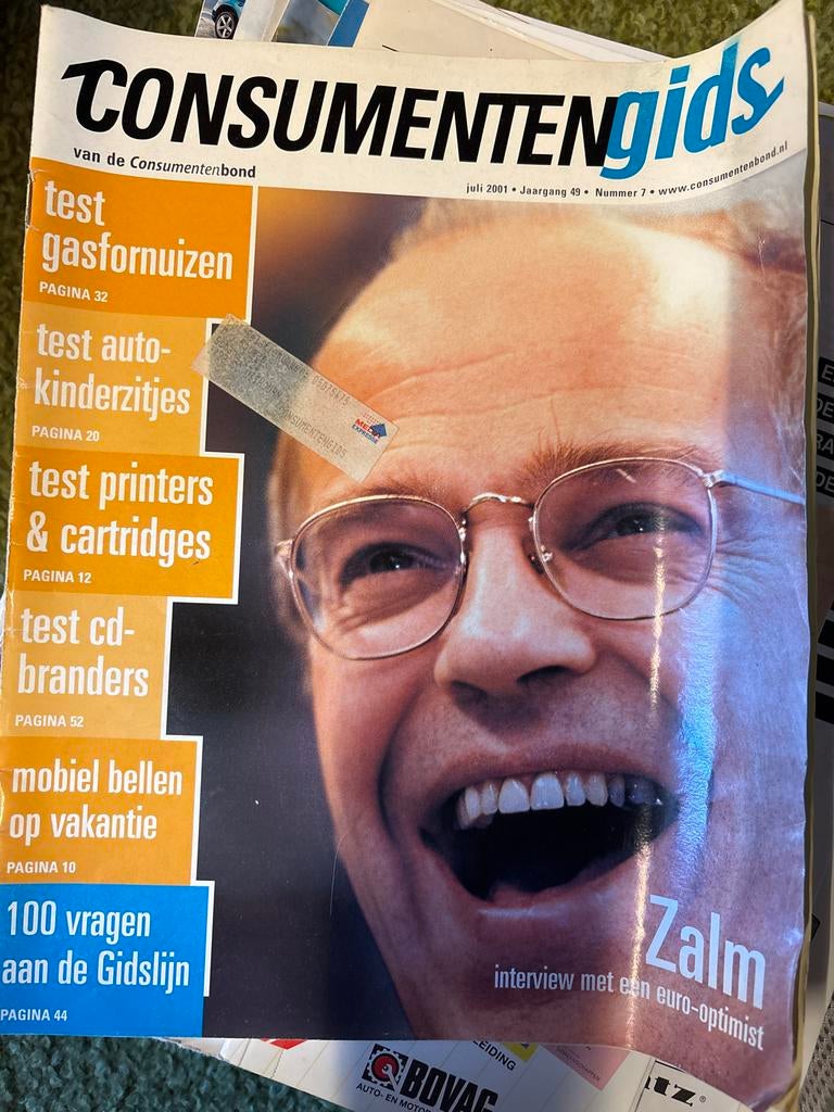 Consumentengids juli 2001, Ophalen of Verzenden, Gelezen, Overige typen