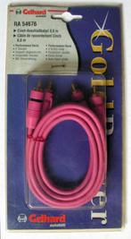Gelhard Autohifi RA 54676 Cinch aansluitkabel 0,8 m NIEUW, Ophalen of Verzenden, Nieuw, Minder dan 2 meter, Overige kabels