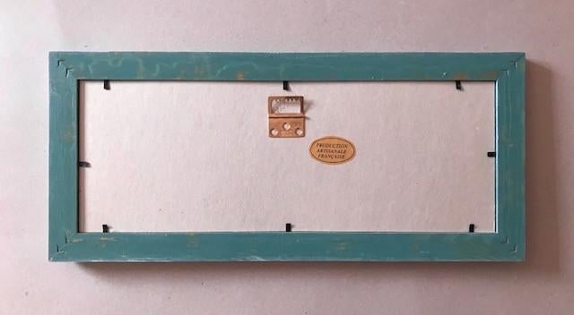 Drie ingelijste afbeeldingen van Avignon in turquoise lijst, Ophalen of Verzenden, Zo goed als nieuw